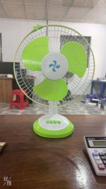 Solar rechargeable fan