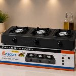 Boscon 3 face gas burner nonstick